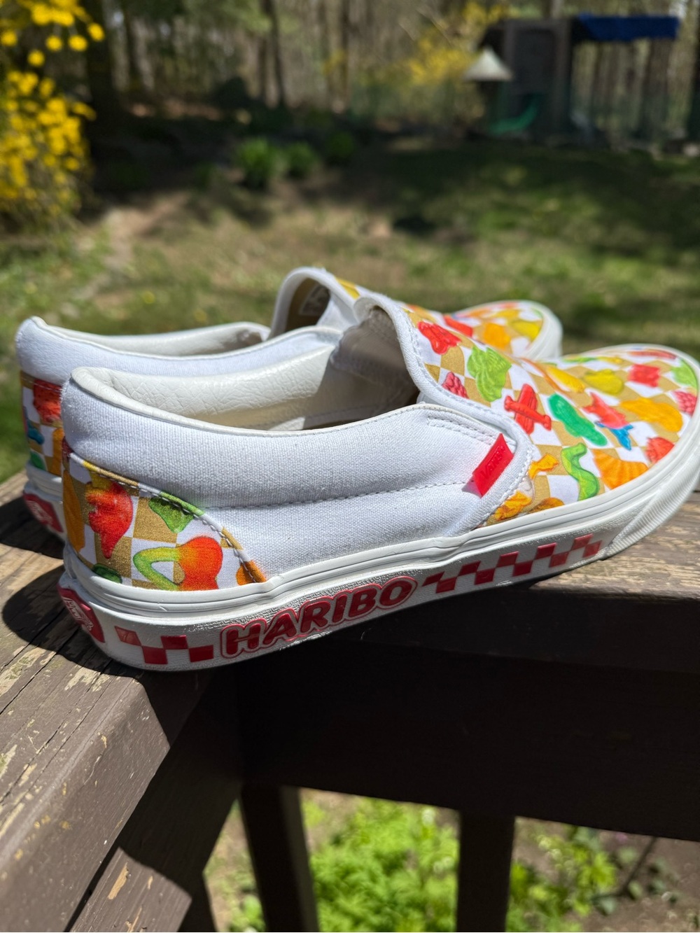 Vans X Haribo White/Tan Classic Slip-On- Limited Edition - Picture 3 of 10